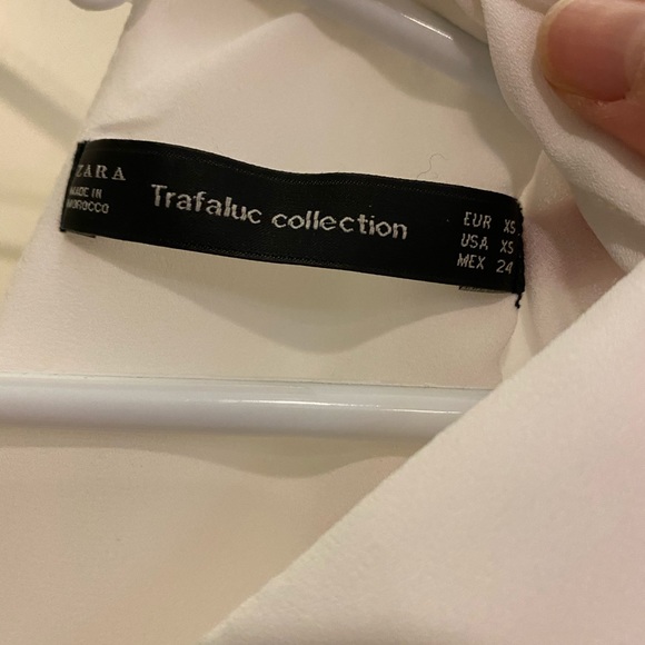 Zara Bell Sleeve Lace Up Back Long Sleeve White - Picture 4 of 5